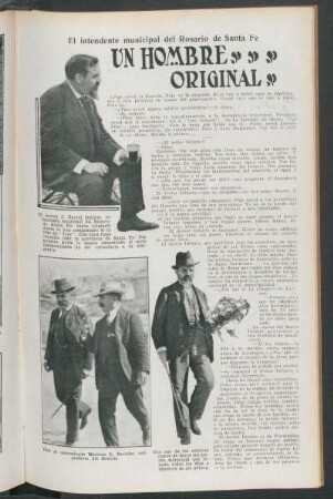 Un hombre original : El intendente municipal del Rosario de Santa Fe