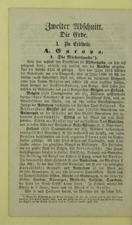 Zweiter Abschnitt. Die Erde