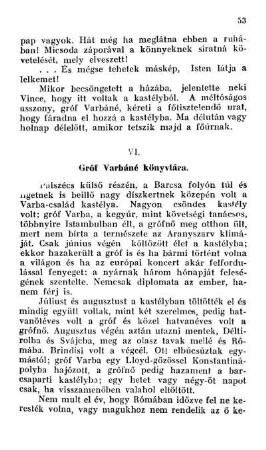 VI. Gróf Varbáné könyvtára.