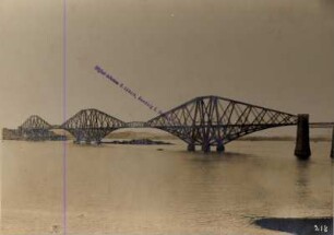 Edinburgh (Großbritannien). Eisenbahnbrücke über den Firth of Forth