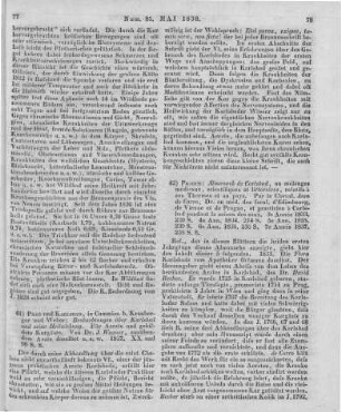 Wagner, J.: Beobachtungen über Karlsbad und seine Heilwirkung. Prag; Karlsbad: Kronberger & Weber 1837