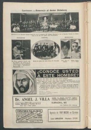 Corrientes.- Homenaje al doctor Holmberg