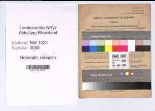 Entnazifizierung Jakob Heinrich Hohnrath , geb. 18.01.1889 (Gaertner)