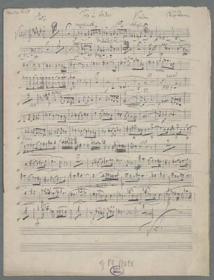 Trios, vl, vlc, pf, op.7, Fis-Dur - BSB Mus.ms. 14157 : [caption title:] Trio in fis dur. E Wolf Ferrari