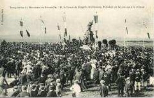 Einweihung des Denkmals für die französischen Gefallenen in Noisseville