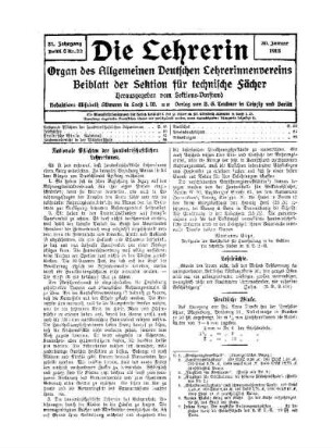 Nationale Pflichten der hauswirtschaftlichen Lehrerinnen