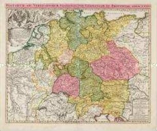 Neu-vermehrte Post-Charte durch gantz Teutschland nach Italien, Franckreich, Niederland, Preußen, Polen, und Ungarn etc.