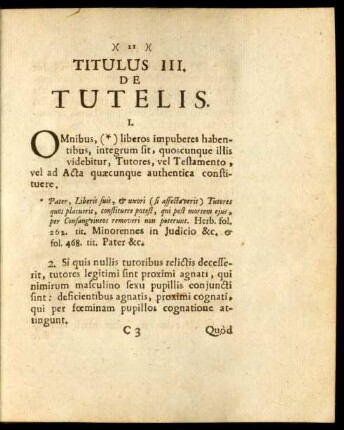 Titulus III. De Tutelis