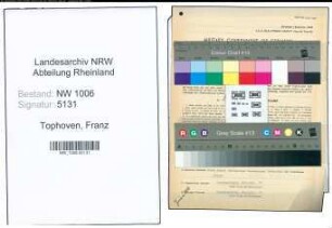 Entnazifizierung Franz Tophoven , geb. 21.06.1912 (Gastwirt)