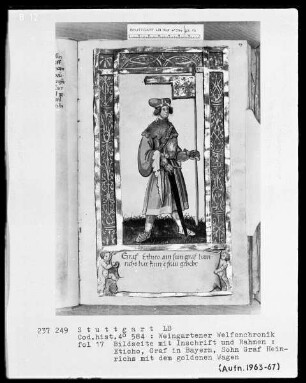 Welfenchronik — Graf Eticho 2., Folio 17recto