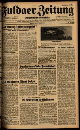 Ausgabe vom Mittwoch, den 07. August 1940.