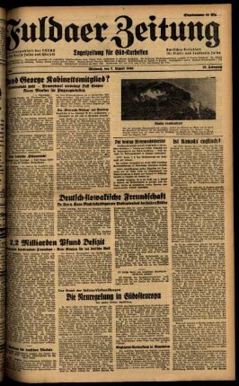 Ausgabe vom Mittwoch, den 07. August 1940.