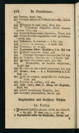118-143, Ungebundene und broschirte Bücher