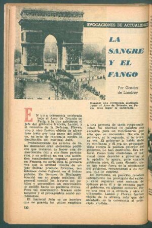 La sangre y el fango : Evocaciones de actualidad
