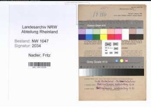 Entnazifizierung Fritz Nadler , geb. 27.10.1909 (Arbeiter)