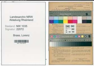 Entnazifizierung Lorenz Brass , geb. 07.11.1897 (Schlosser)