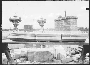 Potsdam, Stadtschloss, Restaurierungsarbeiten am Dach 1935.