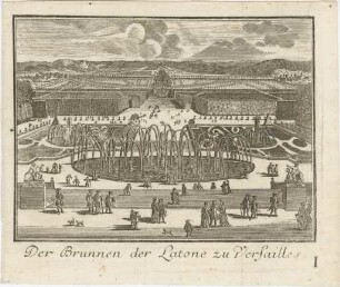 Der Brunnen der Latone zu Versailles.