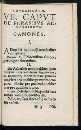 VII. Caput De Phrasibus Adverbiorum.