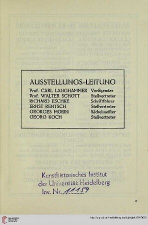 Ausstellungs-Leitung