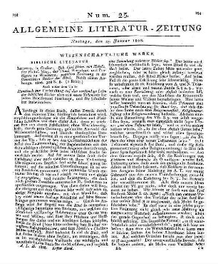 Donndorf, J. A.: Ueber Tod, Vorsehung, Unsterblichkeit, Wiedersehen, Geduld. Quedlinburg: Ernst 1806