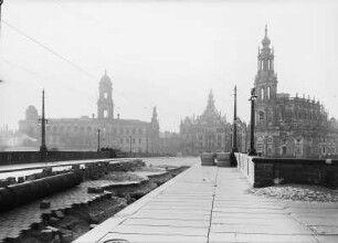 Dresden. Augustusbrücke, Wiederaufbau 1948-1949 (1907-1910; W. Kreis, H. Klette)