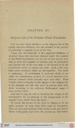 Religious Life of the Orthodox Hindu Householder