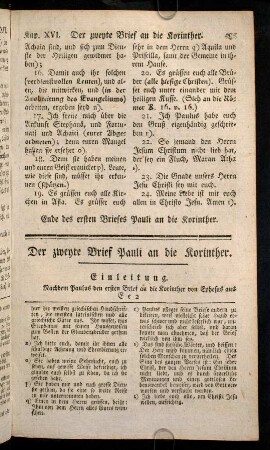 435-470, Der zweyte Brief Pauli an die Korinther