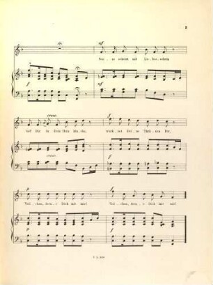 5 Lieder : für Mezzo-Sopran mit Clavier-Begl. ; op. 4, 4. Veilchen unter Gras versteckt