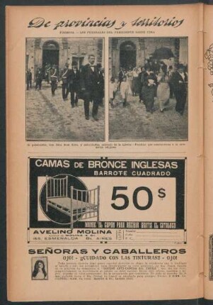 Formosa.- Los funerales del presidente Sáenz Peña