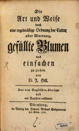 Die Art und Weise durch eine regelmäßige Ordnung der Cultur oder Wartung, gefüllte Blumen aus einfachen zu ziehen