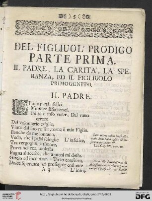 Parte prima