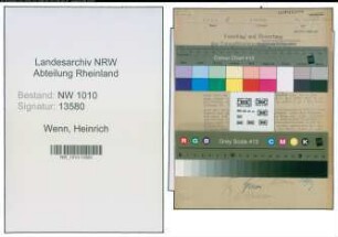 Entnazifizierung Heinrich Wenn , geb. 29.09.1908 ()