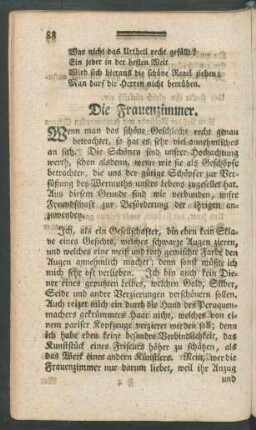 Die Frauenzimmer