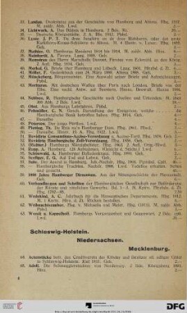 Schleswig-Holstein. Niedersachsen. Mecklenburg (Nr. 64-145)