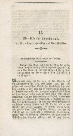 Wissenschaftliche Abhandlungen