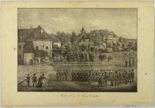 Wachparade (Militärparade) auf der Festung Königstein in der Sächsischen Schweiz