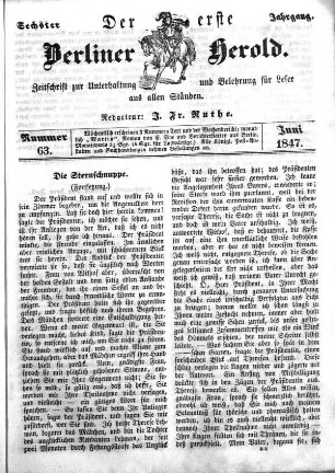 Nummer 63, Juni 1847