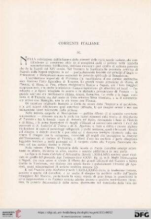 IV. Correnti italiane