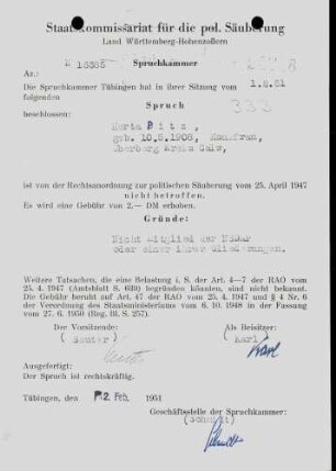 Pitz, Herta