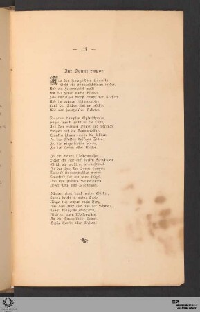 Zur Sonne empor