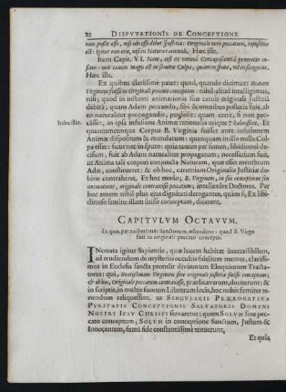 Capitvlvm Octavvm.