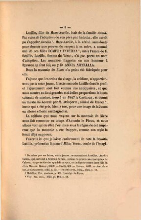 Domitia Lucilla, mère de Marc-Aurèle : extrait de la Revue Numismatique. Nouvelle série, tome VIII, 1863