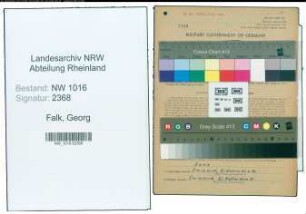 Entnazifizierung Georg Falk , geb. 23.07.1902 (Zollbeamter)