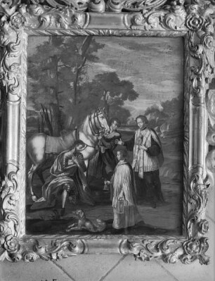 Rudolf von Habsburg überlässt sein Pferd einem Priester