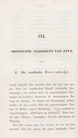 III. Oostelijk gedeelte van Java