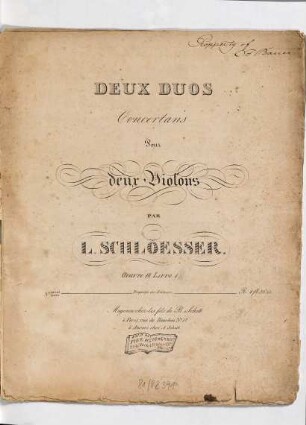 Deux duos concertans pour deux violons : Oeuvre 18, Livre 1