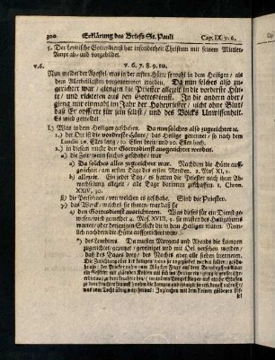 300-309, V. 6 - 10; Lehren und Gebrauch