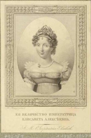 Bildnis Elisabeth Alexiewna (Maria Luise von Baden), Kaiserin (Alexander I.) von Russland