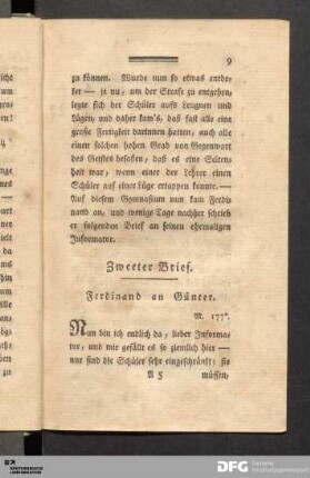 Zweeter Brief.